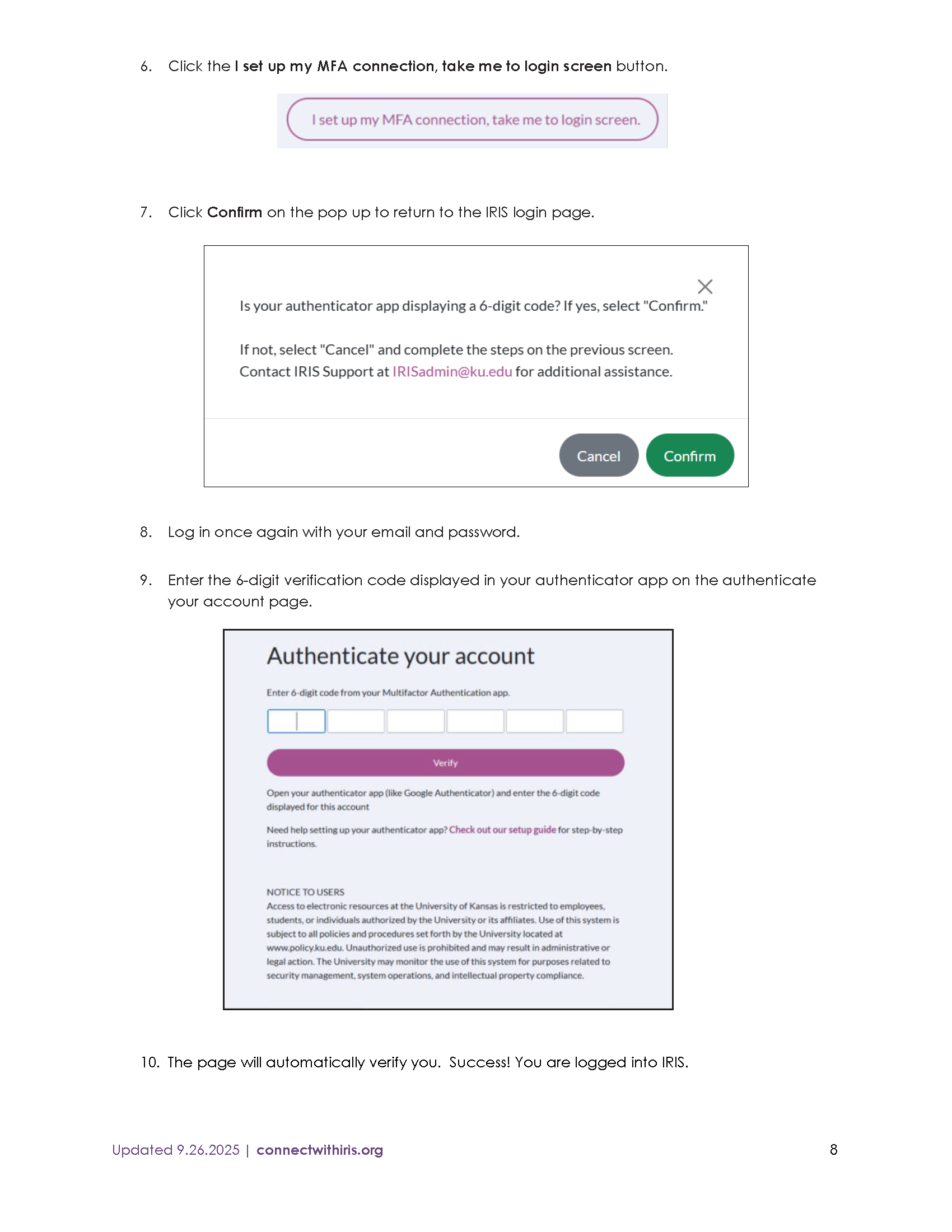 Setting Up Multifactor Authentication PDF Page 8
