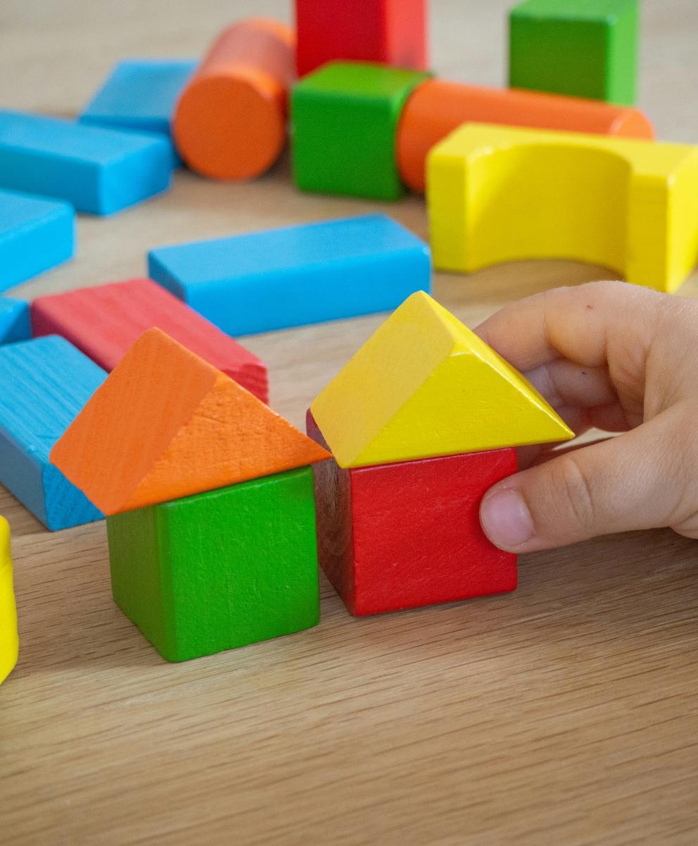 Image of building blocks. Represent building together/partnership. 