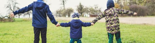 Children holding hands. Represents Connection. 